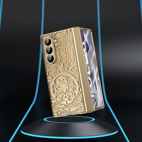 Чохол для Samsung Galaxy Z Fold6 5G, Mechanical Legend, золотий