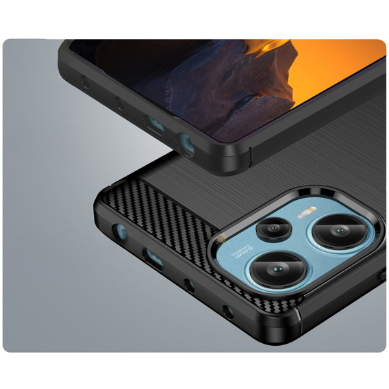 Чoхол до Xiaomi Poco F5 5G, Carbon, чорний