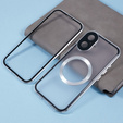 Магнітний чохол Dual Glass MagSafe для iPhone 16, сріблястий