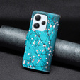 Откидной чехол для Xiaomi Redmi 12 4G, Wallet, Sakura, синий