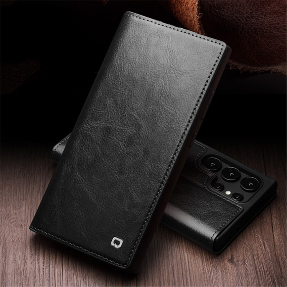 QIALINO кожаный чехол-кошелек с клапаном для Samsung Galaxy S24 Ultra