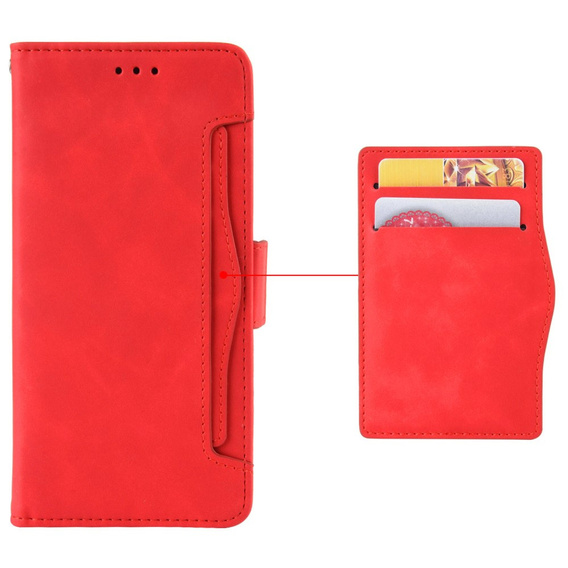 Откидной чехол для Samsung Galaxy A26, Card Slot, красный