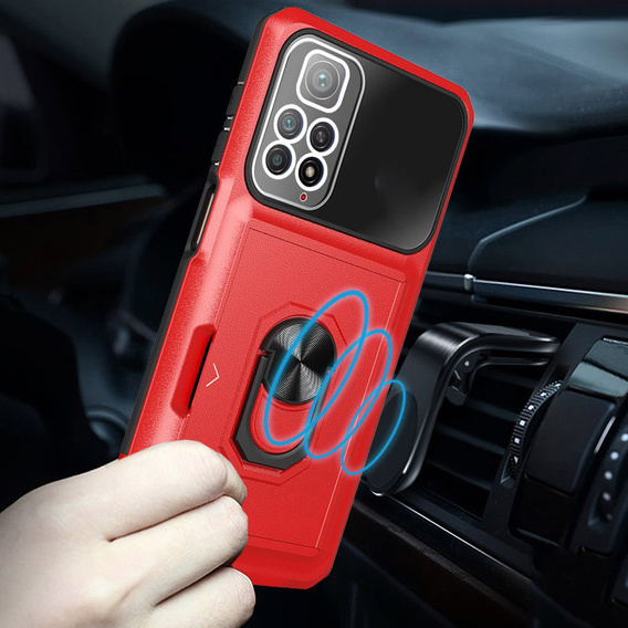 Чехол Premium Kickstand для Xiaomi Redmi Note 11 / 11S, Red