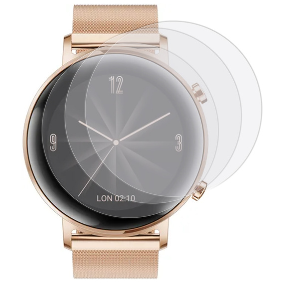 3x Гидрогелевая фольга ERBORD для Huawei Watch GT 2 42mm