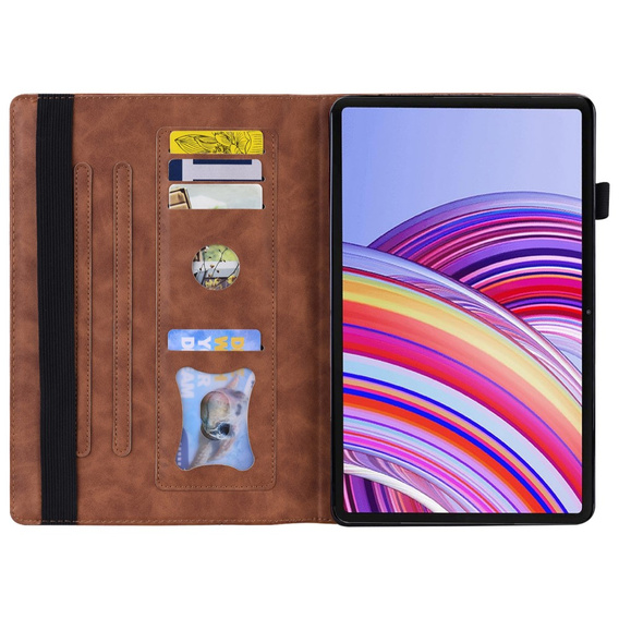 Чехол для Xiaomi Redmi Pad Pro / Xiaomi Poco Pad, Classic, с местом для стилуса, коричневый