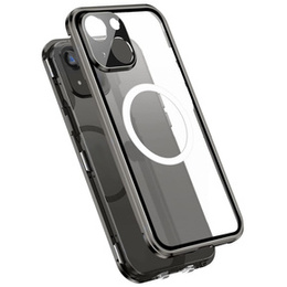 Магнітний чохол Dual Glass MagSafe для iPhone 13 Pro Max, чорний