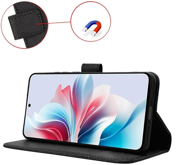Чохол-книжка для Oppo Reno 11F 5G, Wallet Smart Magnet, чорний