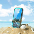 Чехол для iPhone 17 Pro, водонепроницаемый IP68, SHELLBOX MagSafe, синий