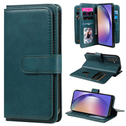 Фліп-чохол для Samsung Galaxy A55 5G, 10 Card Slots Wallet, зелений