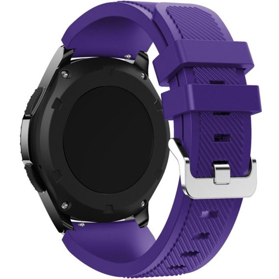 Силіконовий ремінець Twill Texture 22mm, Purple