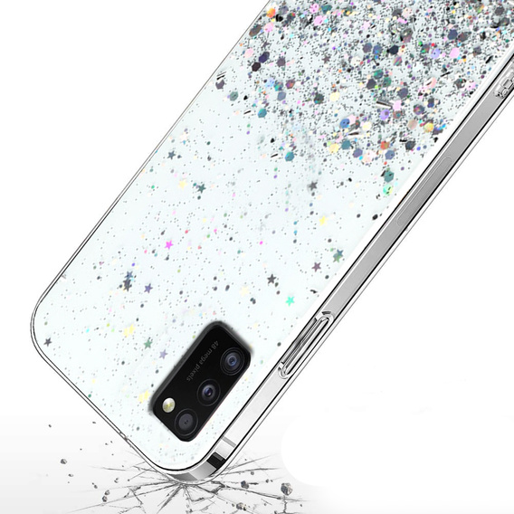 Чoхол до Samsung Galaxy A41, Glittery, прозорий