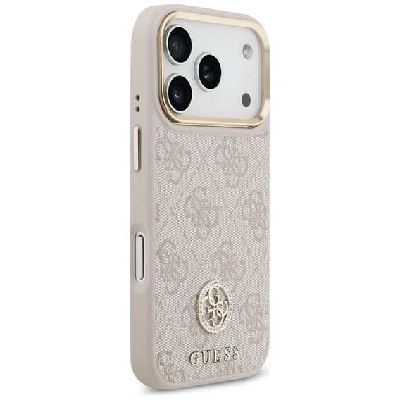 Чехол GUESS 4G Strass Logo с ремешком, MagSafe для iPhone 17 Pro Max
