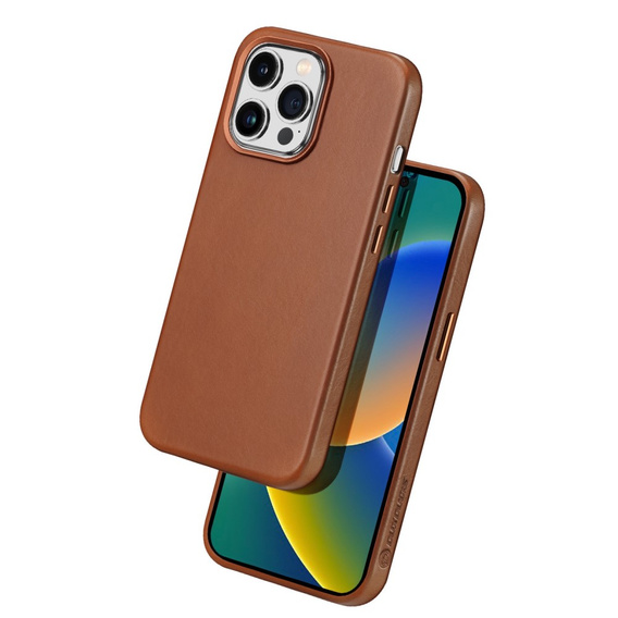 Чехол до iPhone 14 Pro Max, Dux Ducis Max Naples, коричневый