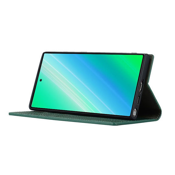 Шкіряний чохол для Samsung Galaxy S23, ERBORD Grain Leather, синій