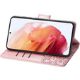 Чохол-книжка для Motorola Edge 50 Pro, Butterfly, рожевий rose gold