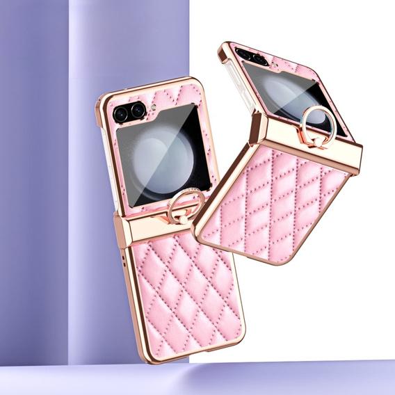 Чехол для Samsung Galaxy Z Flip5 5G, Electro Stitching , розовый