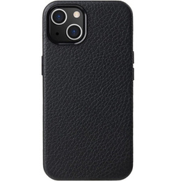 Чохол MELKCO для iPhone 15 Plus, шкіра для MagSafe, чорний