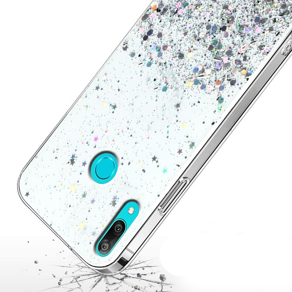 Чехол до Huawei Y6 2019 / Honor 8A, Glittery, прозрачный