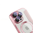 Откидной чехол для iPhone 16 Pro Max, RFID Wallet MagSafe CamShield, розовый