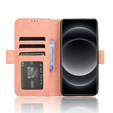 Футляр з клапаном для Xiaomi 14 Ultra, Card Slot, рожевий