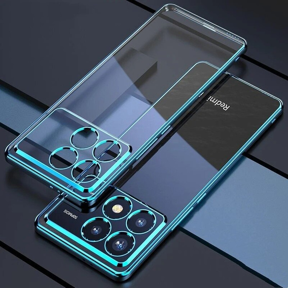 Чехол для Xiaomi Poco F6 Pro, Frame Case, синий