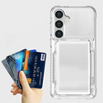 Чехол для Samsung Galaxy S24, Card Holder, прозрачный