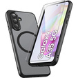 Чохол для Samsung Galaxy A35 4G/5G, для MagSafe, ERBORD Matt Case, чорний + захисне скло