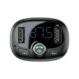 Baseus S13 Автомобильное зарядное устройство 2-Port USB + Transmiter FM - Black