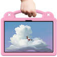 Детский чехол для Lenovo Tab M11, Cute Patterns, с подставкой, розовый