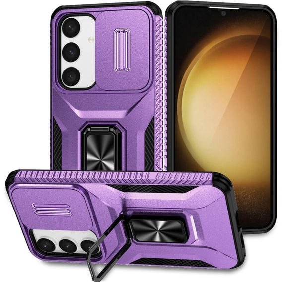 Чехол для Samsung Galaxy S24+ Plus, крышка объектива, фиолетовый