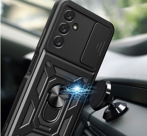 Чехол NOX Camera Slide Samsung Galaxy A14 4G/5G, CamShield Slide, чёрный