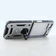 Бронированный Чехол до Samsung Galaxy Z Flip5 5G, Nox Case Ring, серебряный