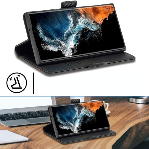 Чехол-накладка для Samsung Galaxy S25 Ultra, Carbon LC.IMEEKE, чёрный