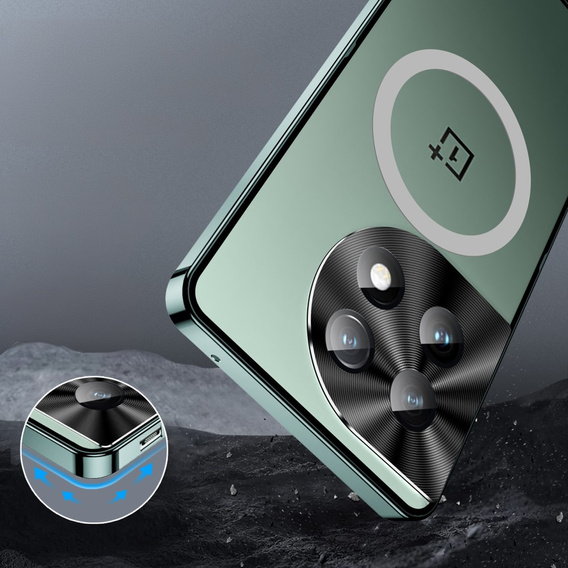 Захисний чохол для камери OnePlus 12 5G, CamShield MagSafe, прозорий / зелений