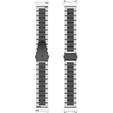 Браслет Stainless для  Samsung Galaxy Watch 4 / 4 Classic - Silver/Black