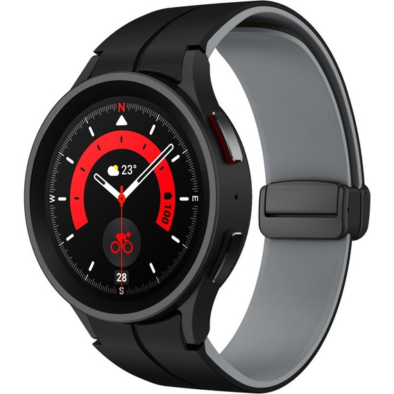 Силиконовый ремешок для Fitbit Inspire 3, Red Samsung Galaxy Watch 4 / 5 40/42/44/46/45MM PRO, Dark Blue / Red