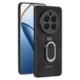 Чохол для Realme 12 Pro 5G / 12 Pro+ 5G, Leather Kickstand Ring, чорний