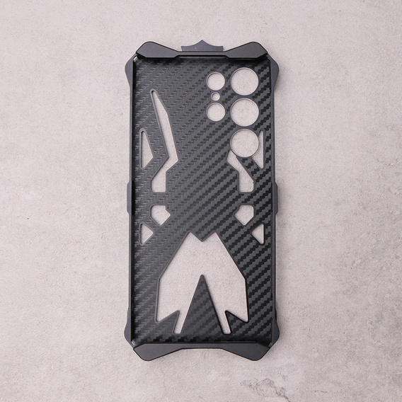 Бронированный чехол для Samsung Galaxy S23 Ultra, Aluminum Alloy, чёрный
