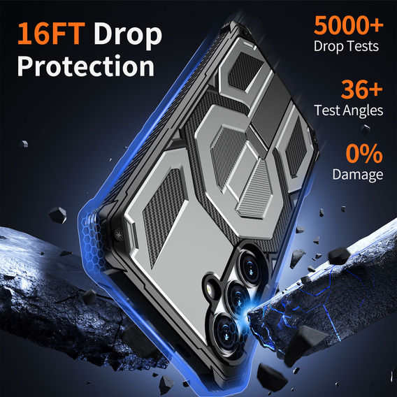 Захисний чохол із підставкою, сумісний із MagSafe, для Samsung Galaxy S25 FE