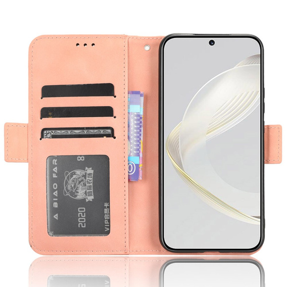 Откидной чехол для Huawei Nova 11, Card Slot, розовый