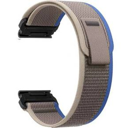 Нейлоновый ремешок до Garmin Fenix 22mm, Grey / Blue