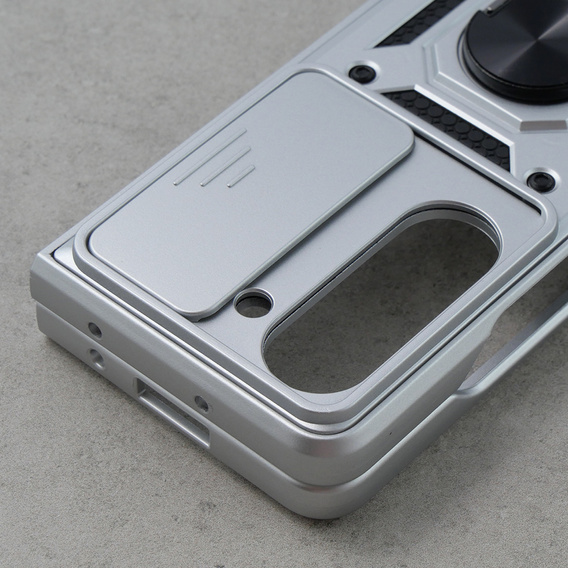 Чохол NOX Camera Slide Samsung Galaxy Z Fold5 5G, CamShield Slide, срібло