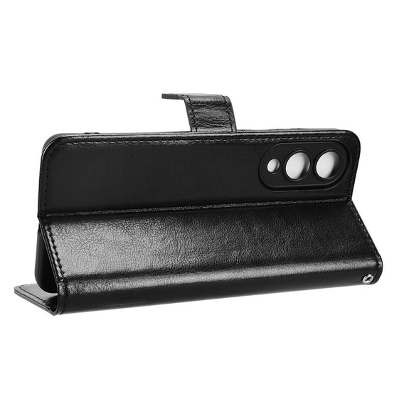 Откидной чехол для Samsung Galaxy S25 Edge, Crazy Horse Wallet, чёрный
