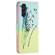 Откидной чехол для Samsung Galaxy A05s, Wallet, Feather, синий