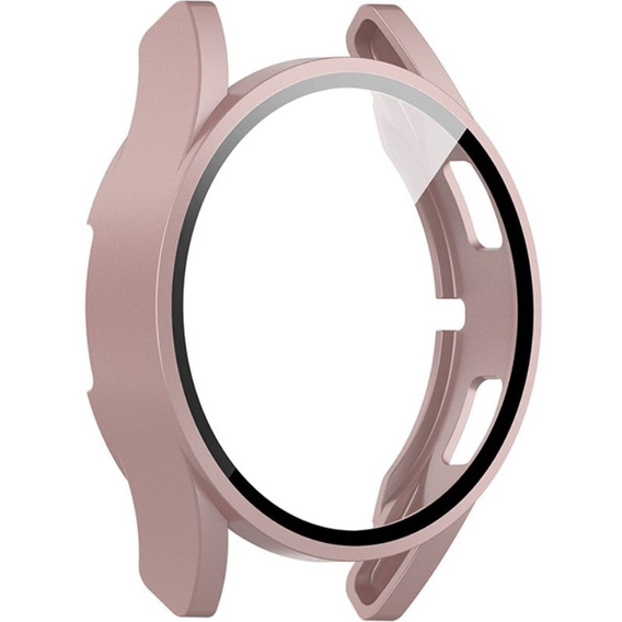 2в1 чехол и защитное стекло для часов Samsung Galaxy Watch 4 44mm, Pink