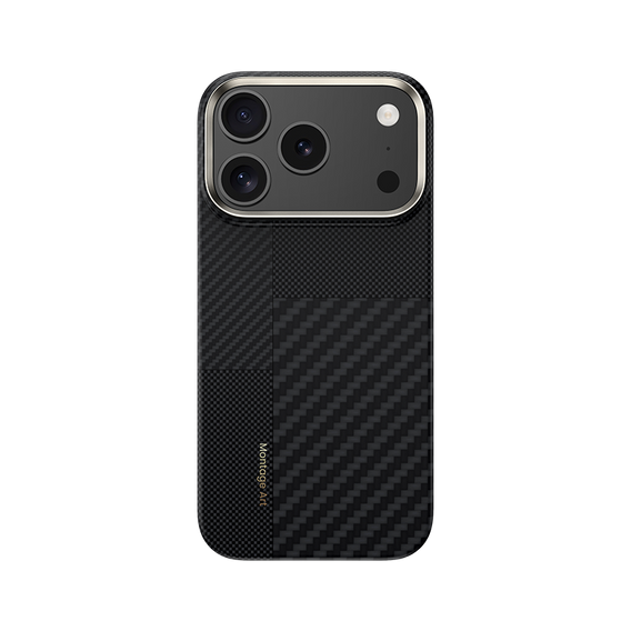 Чехол BENKS Kevlar для Samsung Galaxy S25 Ultra, для MagSafe, Carbon Fiber, чёрный