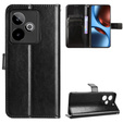 Откидной чехол для Realme GT 7 / 7T, Crazy Horse Wallet, чёрный