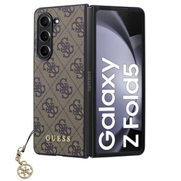 Чoхол GUESS до Samsung Galaxy Z Fold 5, 4G Charms Collection Hardcase, коричневий