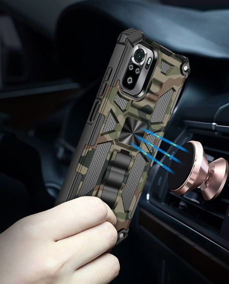 Чoхол до Xiaomi Redmi Note 10/ 10S, Armor Kickstand, зелений