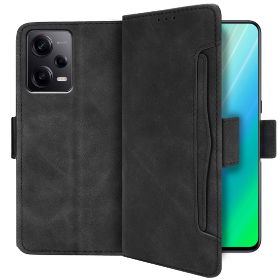 Футляр з клапаном для Xiaomi Redmi Note 12 Pro+ 5G, Card Slot, чорний